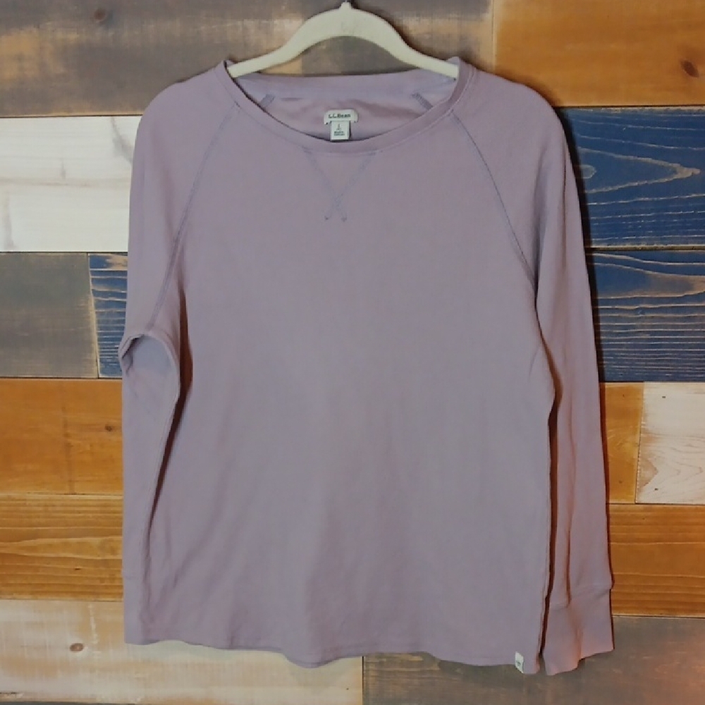 L.L. Bean Thermal Top LP Mauve Pink